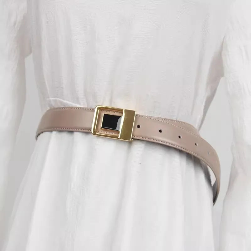 Slim PU Leather Waist Belt | Inspired by Hande Erçel