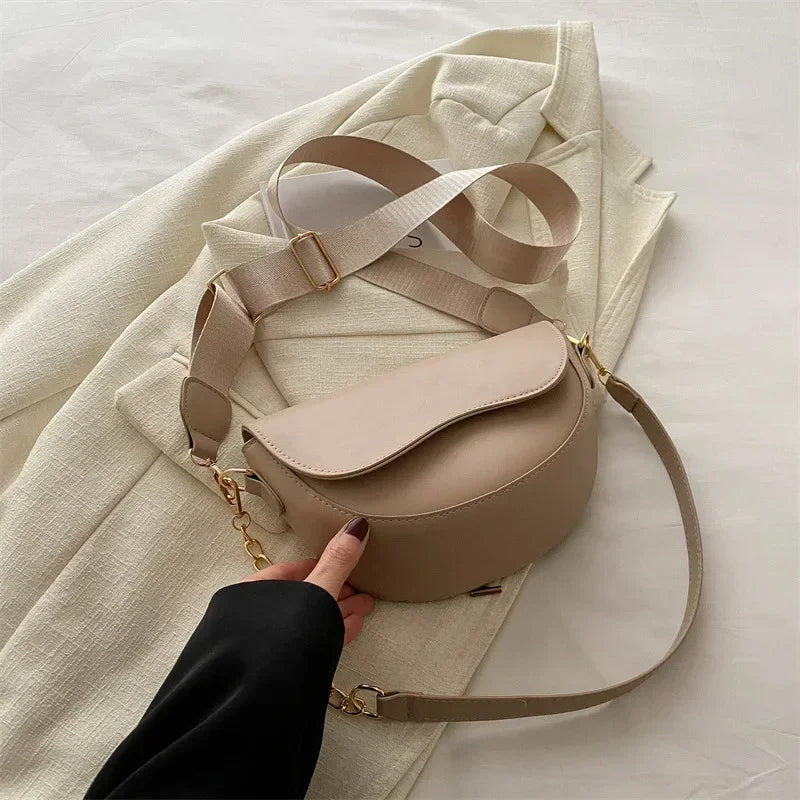 Vintage Double Strap Saddle Crossbody Shoulder Bag | Inspired by Neslihan Atagül