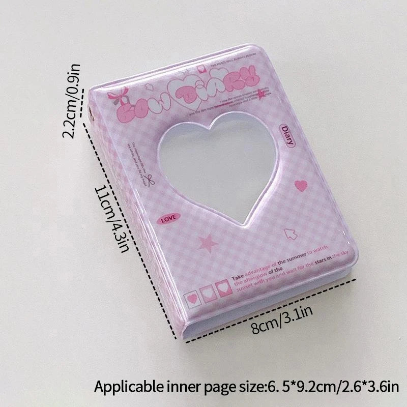Kpop Photo Album Mini 3 Inch Album Photo Photocard Holder Idol Binder Photo Card Holder Card Collect Book Picture Protector 포토카드