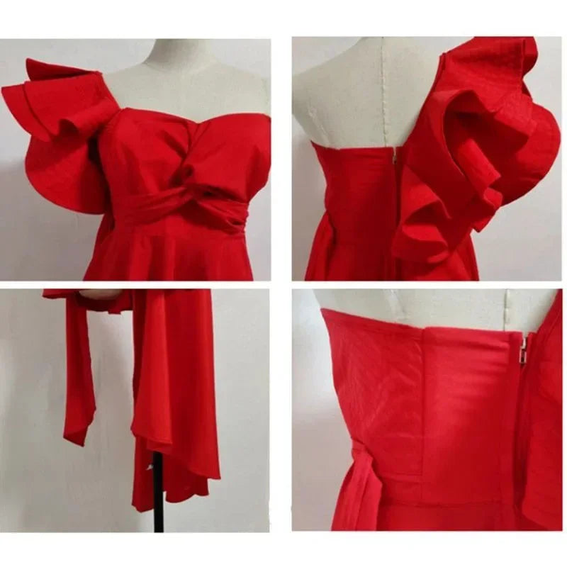 K-pop Jennie Stage Outfit Women Red Dress Concert Outfits Festival Women Clothing Secy Performance Costume Dropshipping