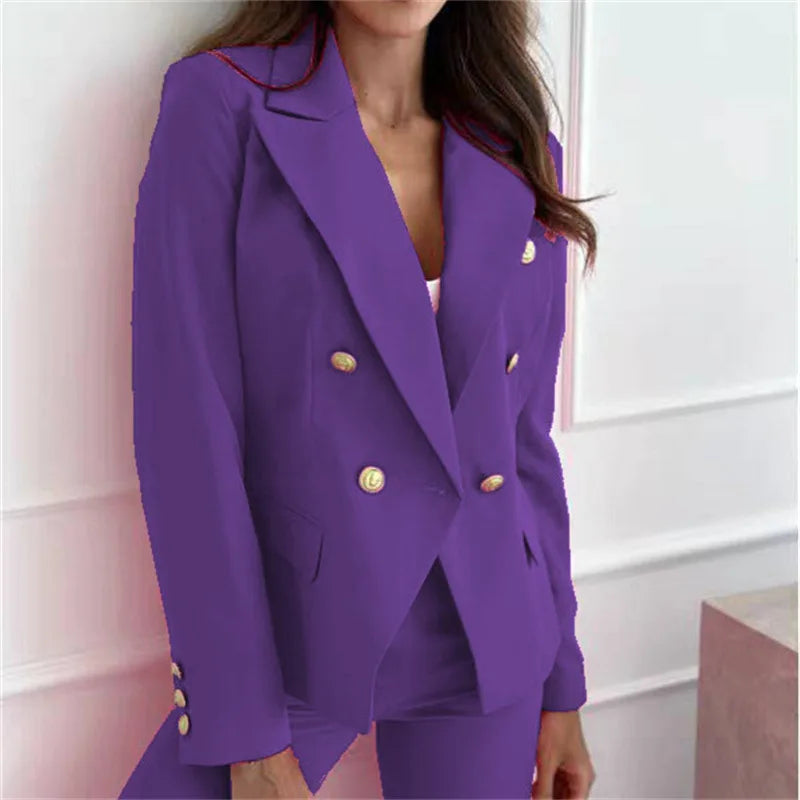 Spring 2025 Women's Casual Style Polyester Suit Jacket Korean Version White Enhancing British Style Slimming Effect