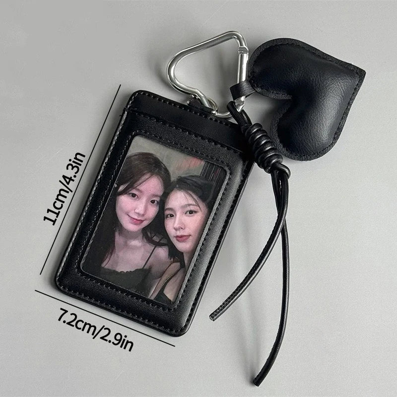Kpop Photocard Holder Binder Photo Card Holder 3inch Idol Binder Photocard Display Keychain Protective Cover Photo Albums
