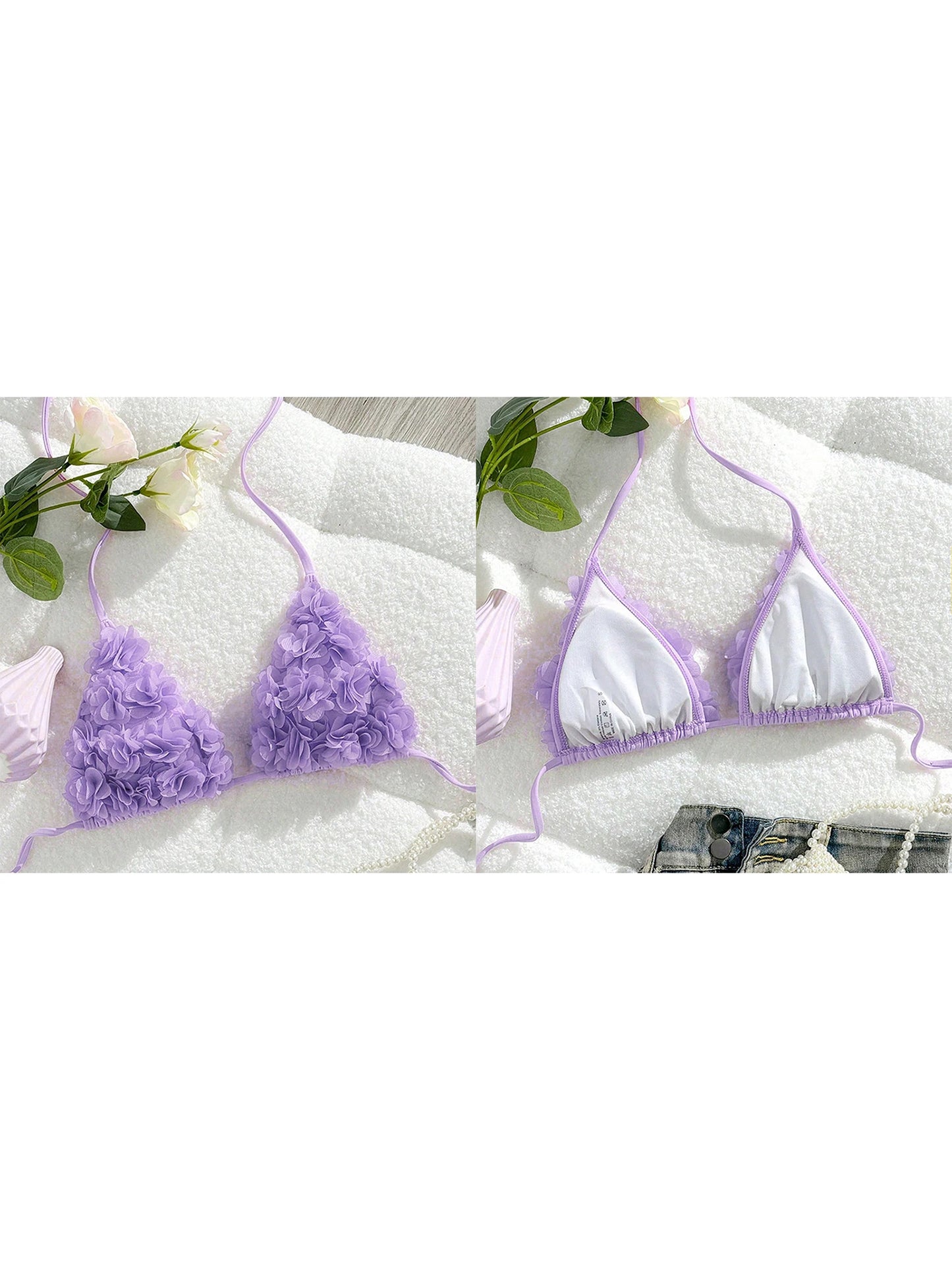 3D Floral Bikini Top | Inspired by Güniz