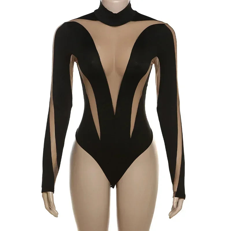 Cosplay Disfraz Halloween 2024 Women Game Movie Tight Jumpsuit Alien Robot Mesh Hollow Silver Strip Bodysuit Costumes Carnival