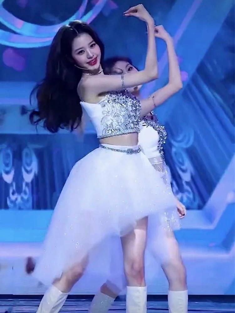 Diamond Sequin Strap Mini Dress | Inspired by Wonyoung