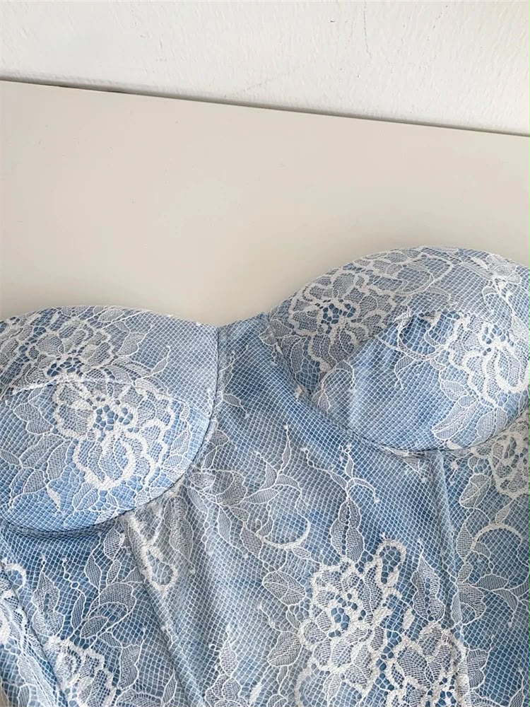 Lace Strapless Corset Top | Inspired by Hilal