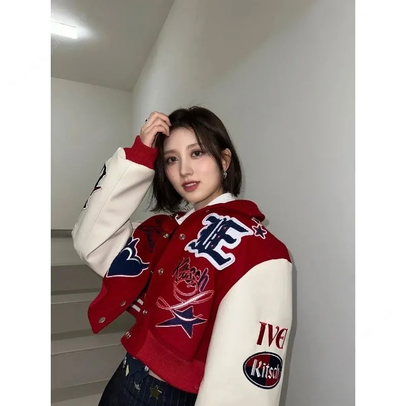 Baseball Jacket & Loose Pants Set | Inspired by Wonyoung