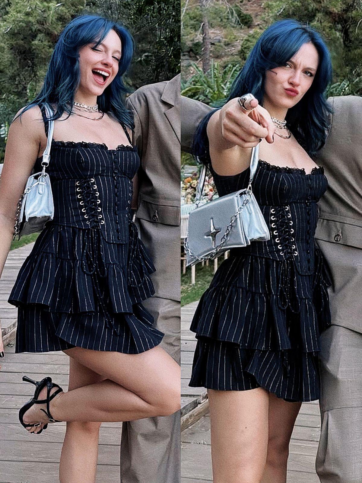 Lolita Striped Corset Mini Dress | Inspired by Zeynep Oktay