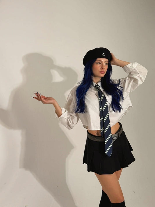 2026 JK Uniform Women Suits Hot Girls New Solid Slim Long-sleeved Blouse + White Skirt Woman