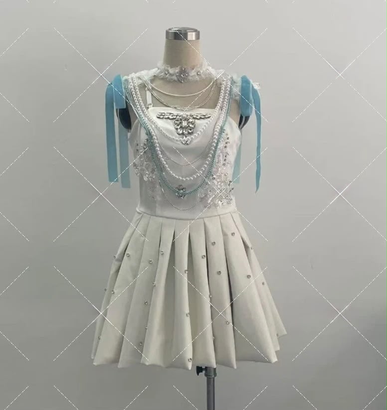 Kpop Stage Tops, Skirt & Chain Set | Inspired by Wonyoung