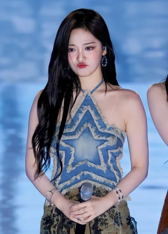 American Retro Sweet Cool Style Gradient Denim Star Halter Top, Sexy Girl Atmosphere Full, Slim-Fitting