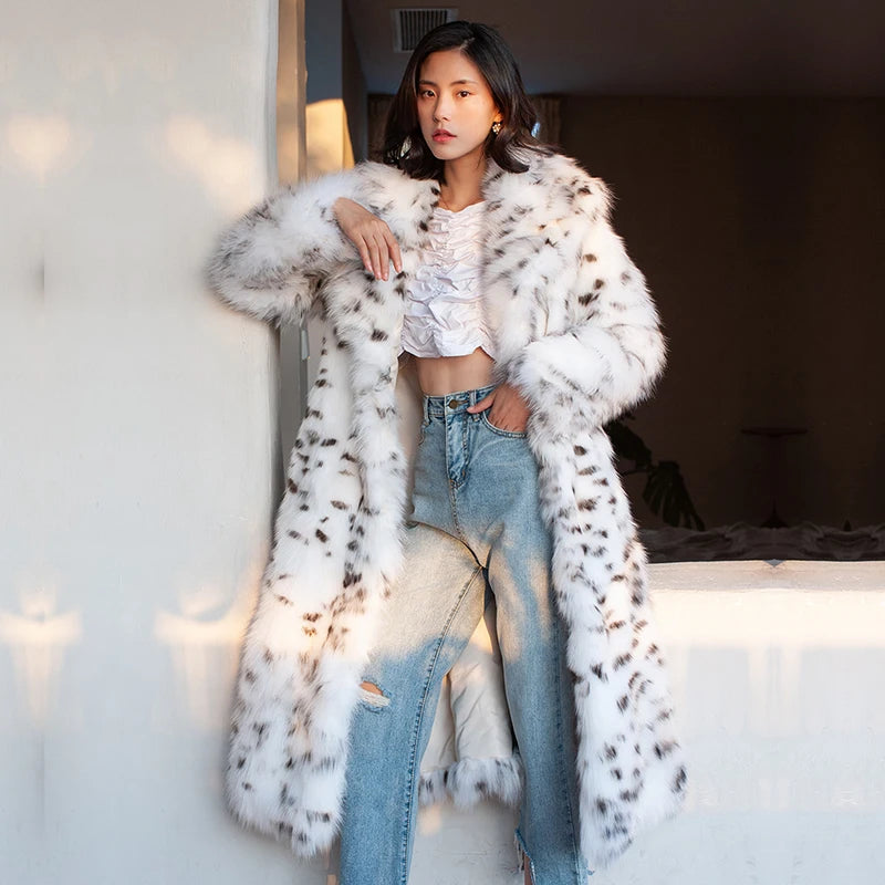 Faux Fox Fur Long Coat | Inspired by Zeynep Oktay