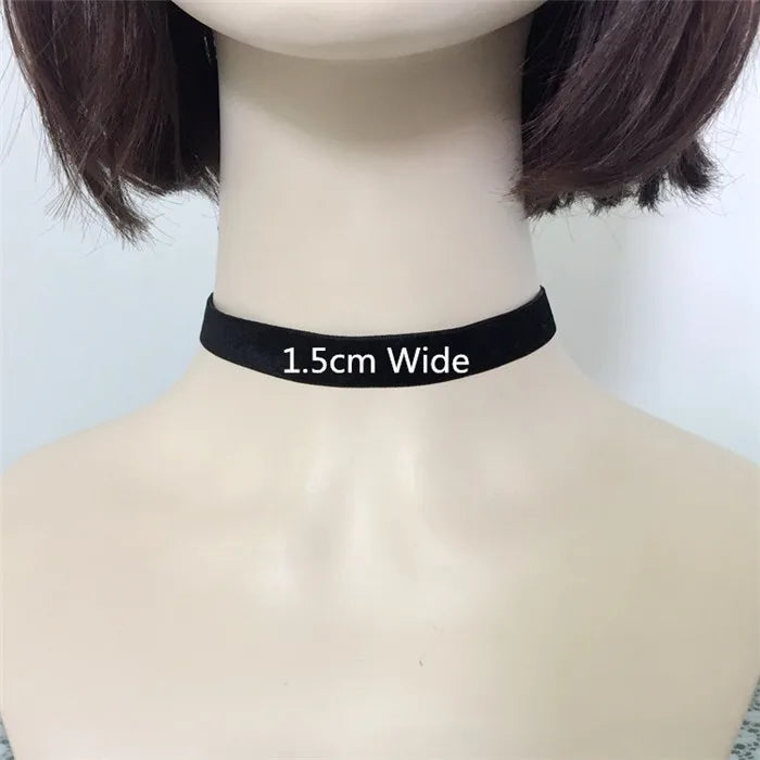 Black Velvet Choker Necklace Women Harajuku Gothic Statement Necklace Female Jewelry Party Wedding Gifts