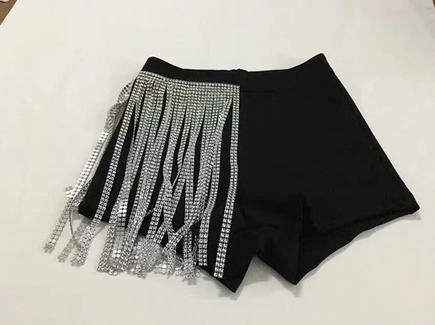 Rhinestone Fringe Stage Shorts DWY5223 | Inspired by Jennie