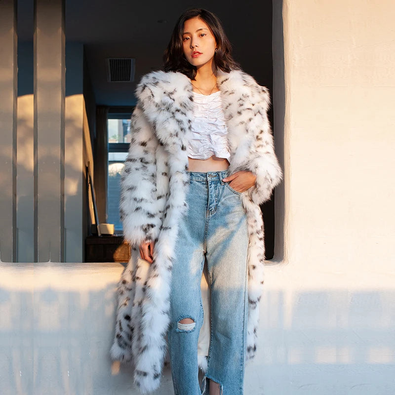 Faux Fox Fur Long Coat | Inspired by Zeynep Oktay