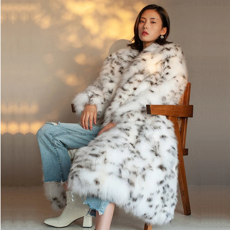 Faux Fox Fur Long Coat | Inspired by Zeynep Oktay