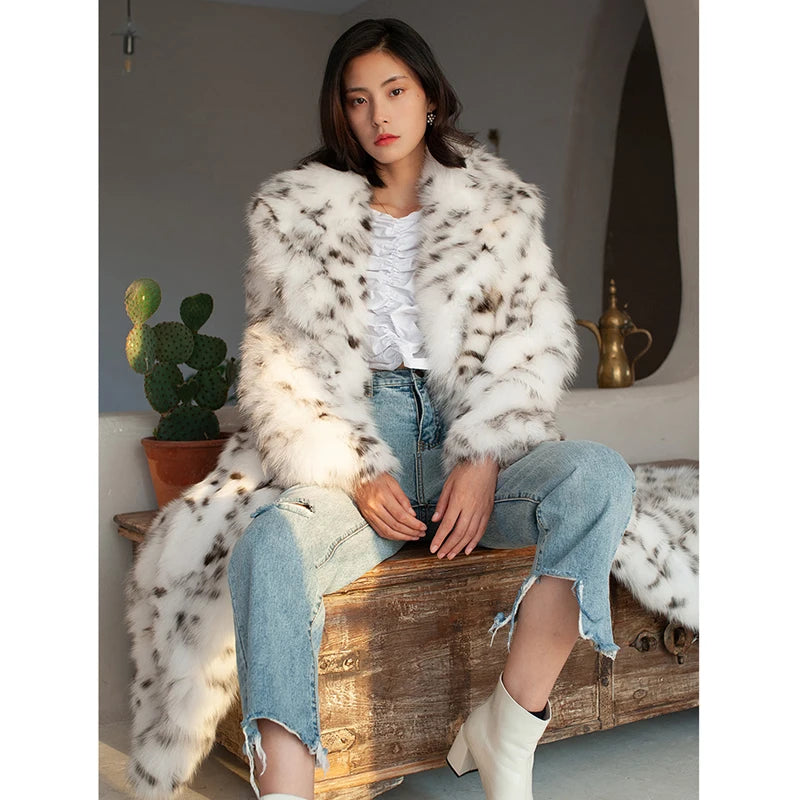 Faux Fox Fur Long Coat | Inspired by Zeynep Oktay