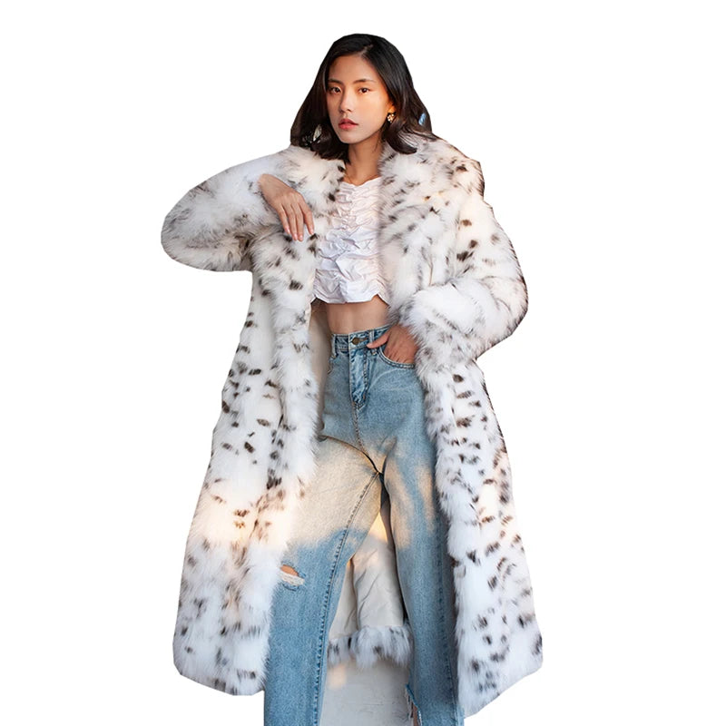 Faux Fox Fur Long Coat | Inspired by Zeynep Oktay