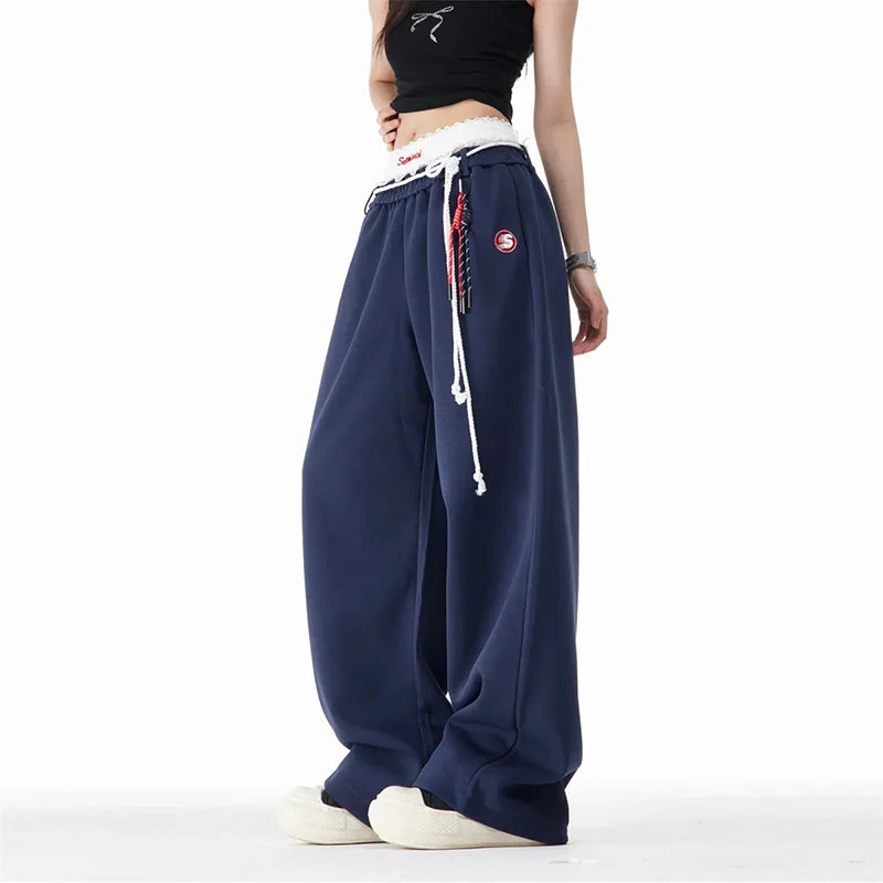 Harajuku High Waist Wide-Leg Sweatpants | Inspired by Jennie