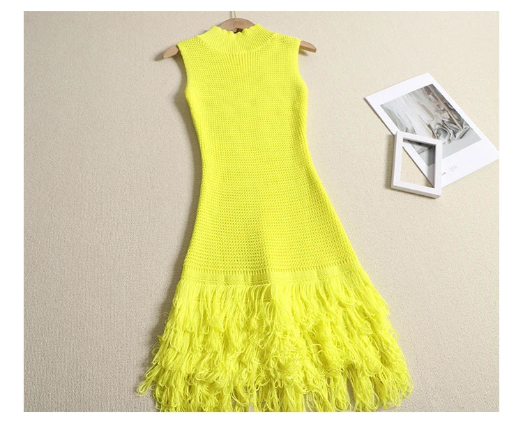 Tassel A-Line Bodycon Mini Dress | Inspired by Neslihan Atagül
