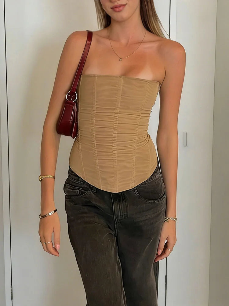 Mesh Backless Tank Top | Inspired by Hilal