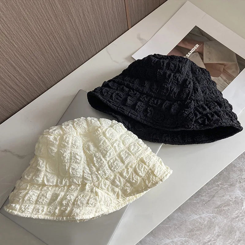 Spring and Autumn Bucket Hat Women Fashion Fisherman Hats Soft Basin Cap Korean Panama Hats Sunshade Hat