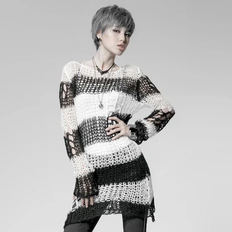 Punk Striped Pullover Sweater | Inspired by Giselle