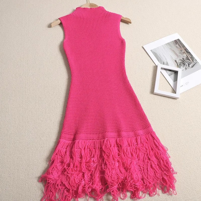 Tassel A-Line Bodycon Mini Dress | Inspired by Neslihan Atagül