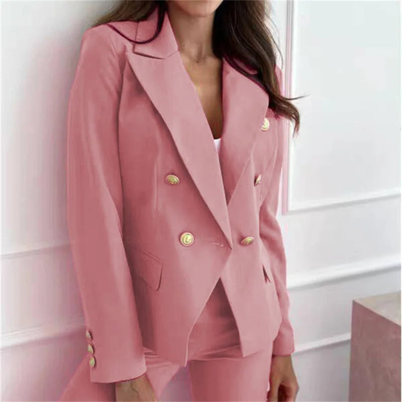 Spring 2025 Women's Casual Style Polyester Suit Jacket Korean Version White Enhancing British Style Slimming Effect