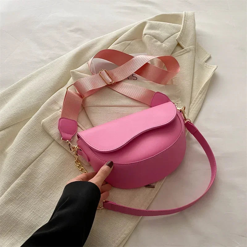 Vintage Double Strap Saddle Crossbody Shoulder Bag | Inspired by Neslihan Atagül