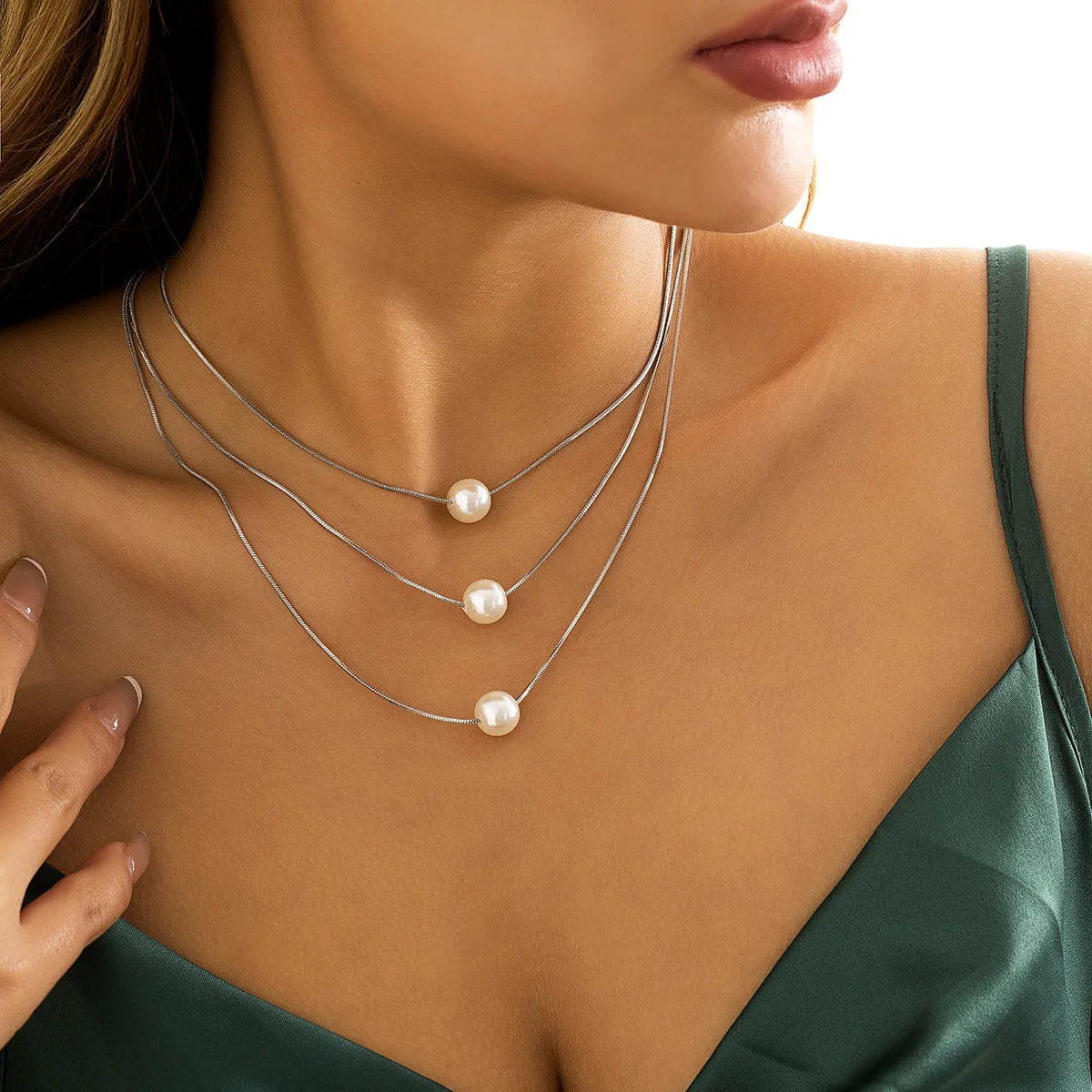 Pearl Layered Necklace | Meri