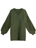 V-Neck Loose Knit Pullover Sweater | Inspired by Lisa