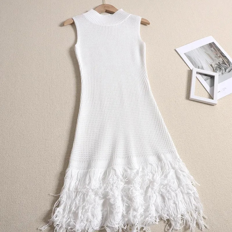 Tassel A-Line Bodycon Mini Dress | Inspired by Neslihan Atagül