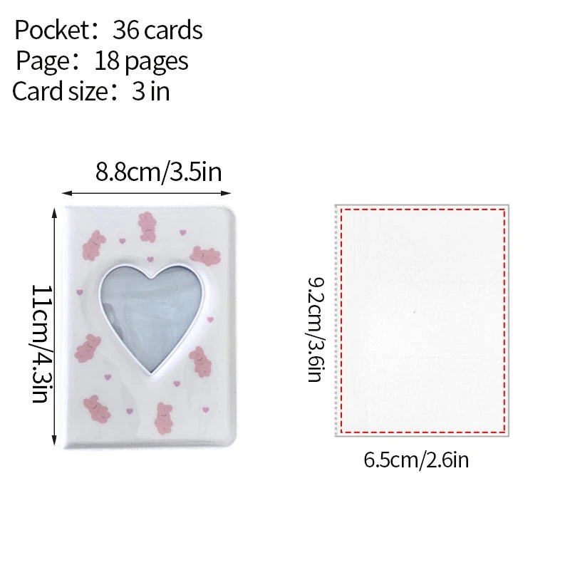 Kpop Photo Album Mini 3 Inch Album Photo Photocard Holder Idol Binder Photo Card Holder Card Collect Book Picture Protector 포토카드