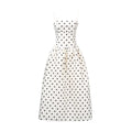 Polka Dot Backless Maxi Dress | Inspired by Jisoo
