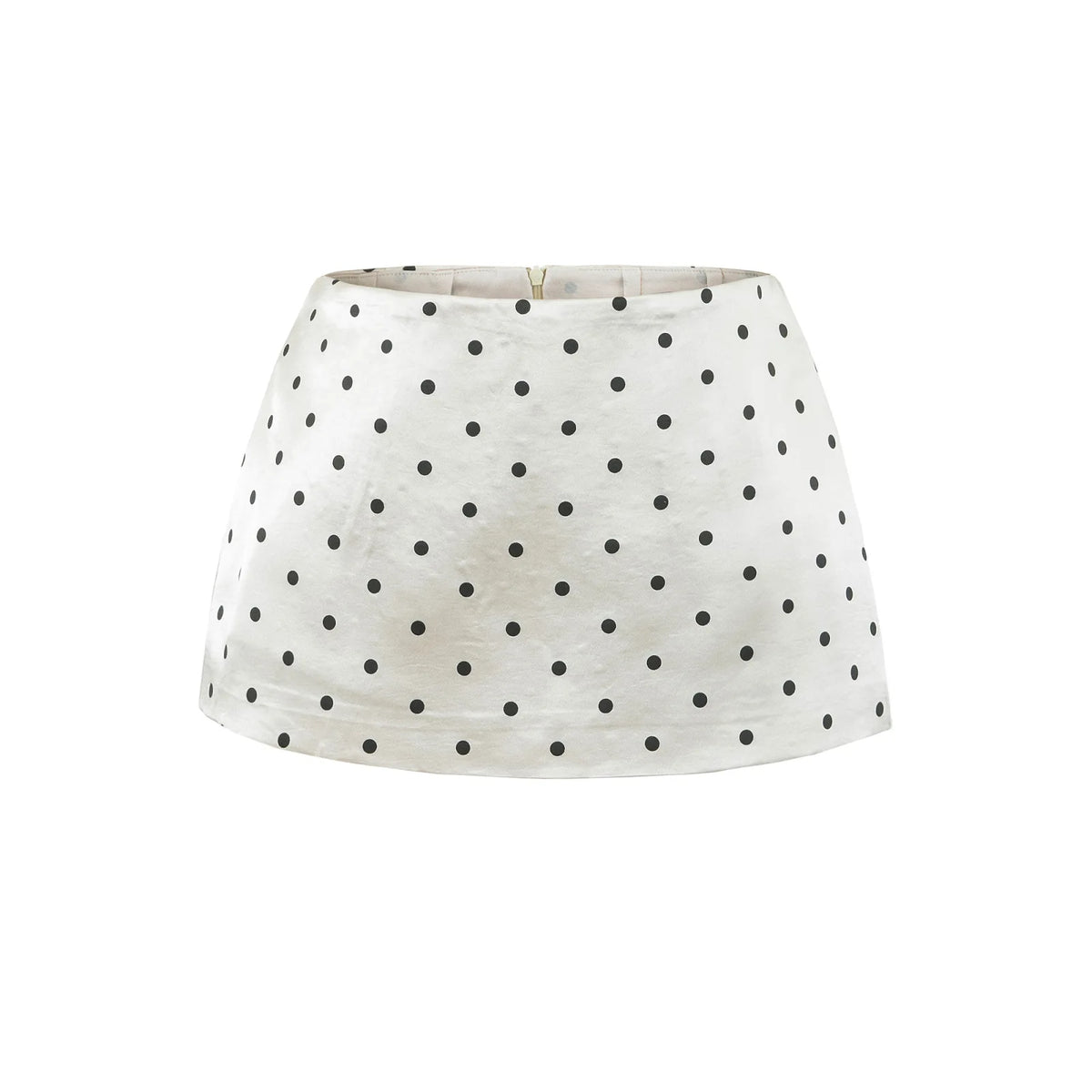 Polka Dot Satin Mini Skirt | Suzy