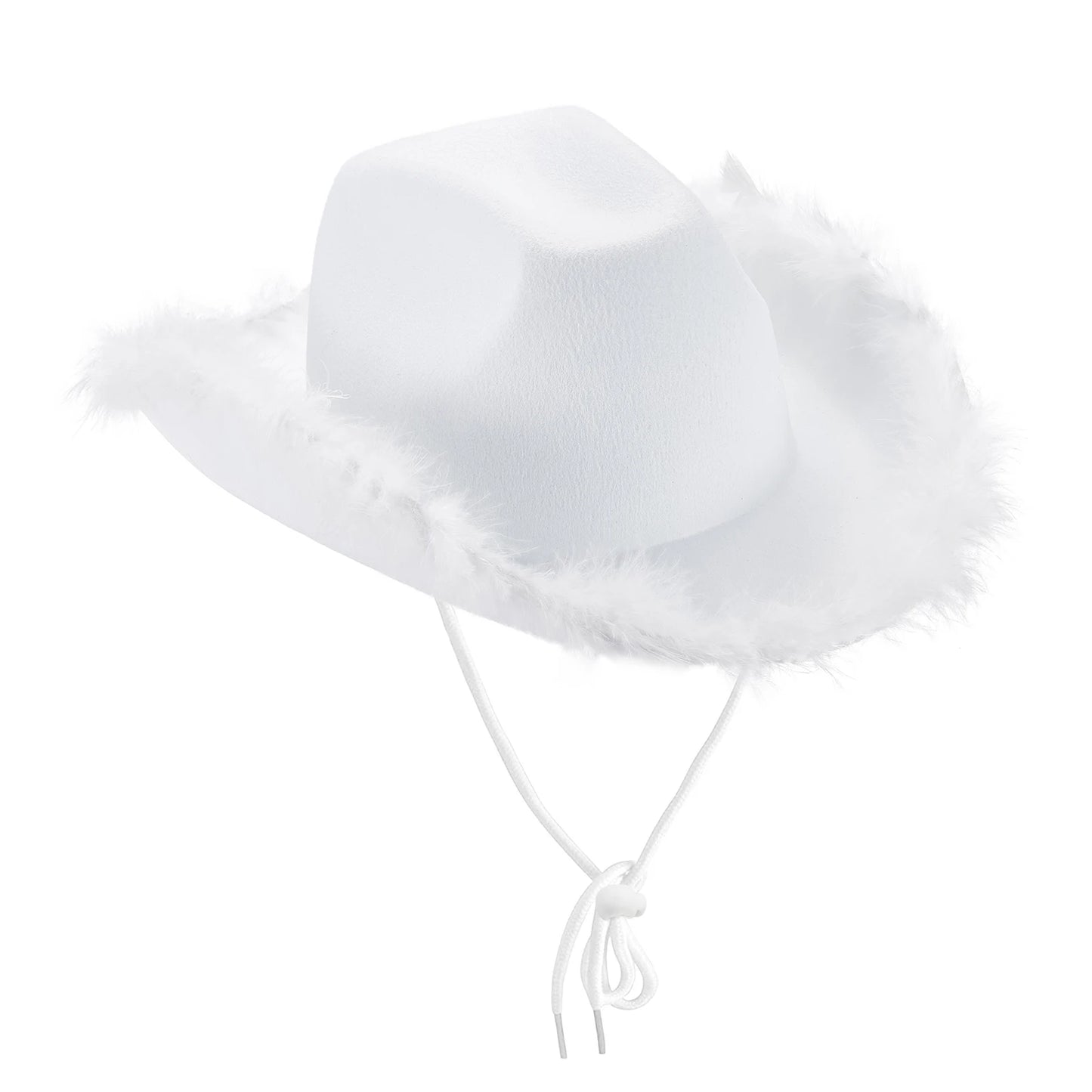 Wide Brim Furry Trim Cowboy Hat | Inspired by Zeynep Oktay