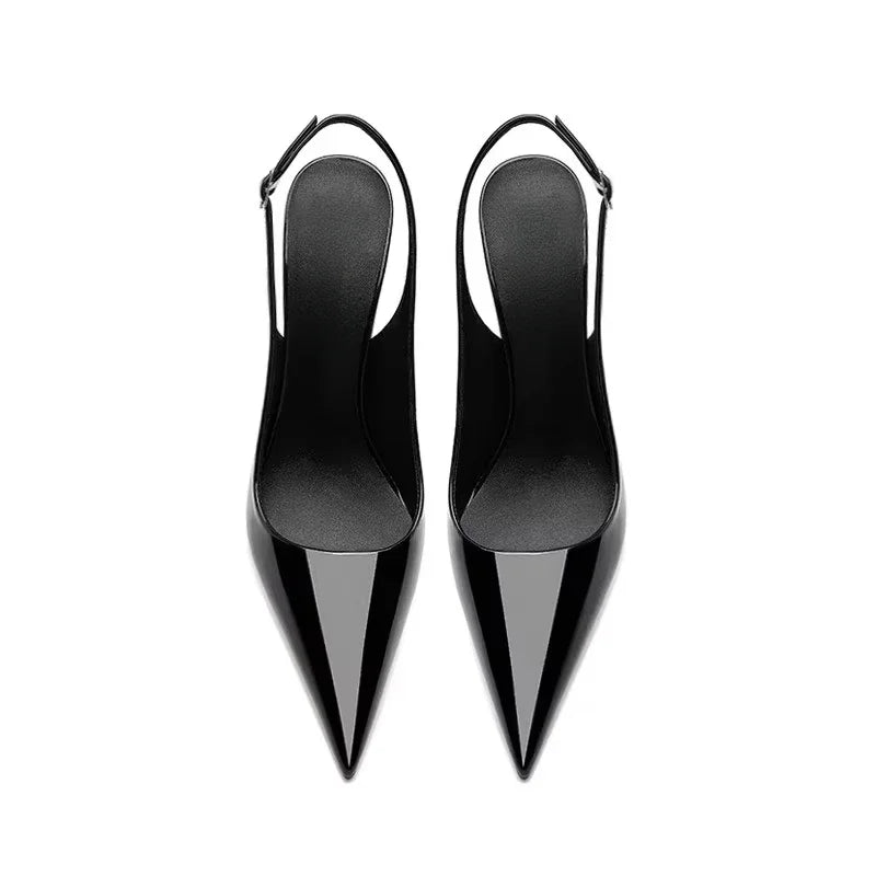 Super High Stiletto Pointed Toe Slingback Pumps | Inspired by Esra Bilgiç