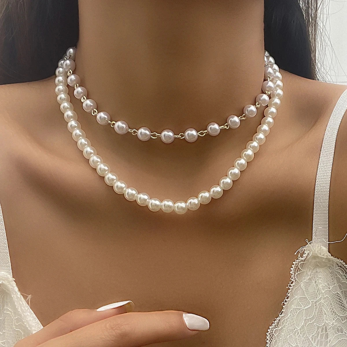Pearl Layered Necklace | Meri