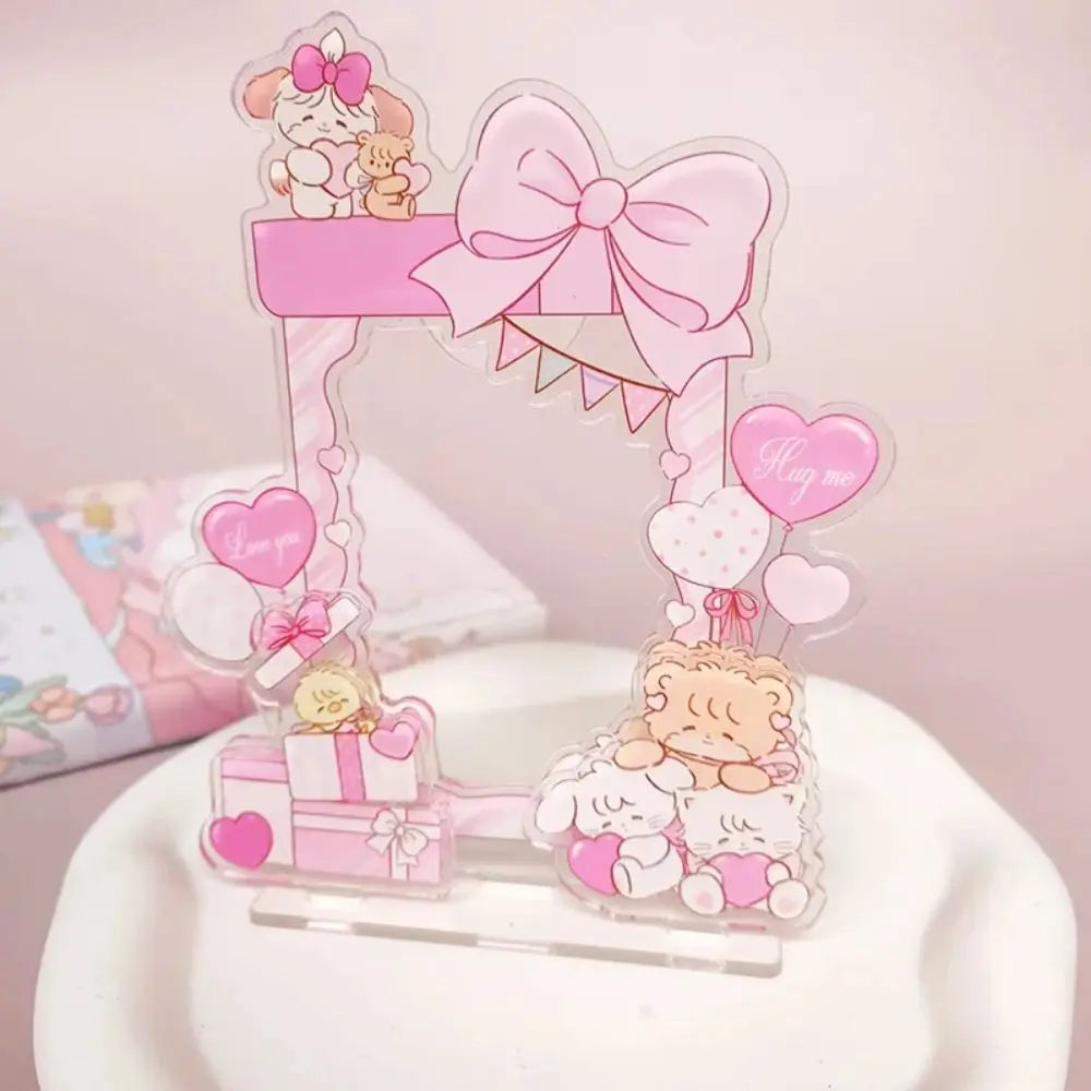 Creative Transparent Idol Card Display Stand Dustproof Waterproof Photo Card Holder INS Korean Card Protective Case Gifts