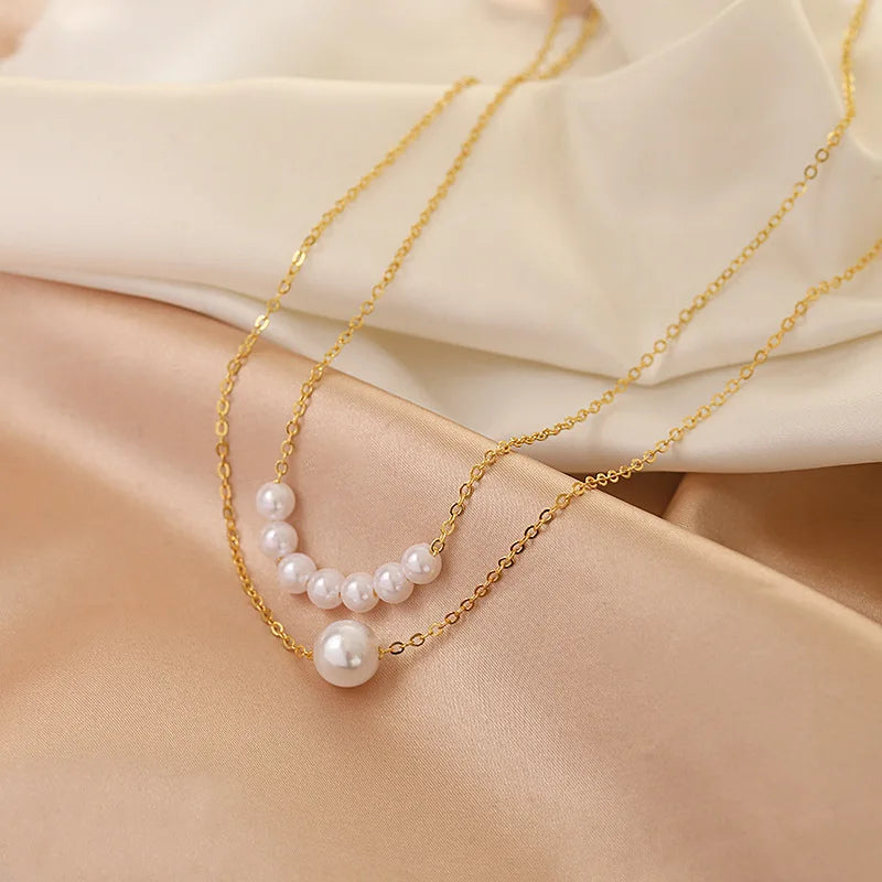 Elegant Pearl Choker Necklace | Asli