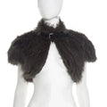 Yellow Faux Fur Cropped Sleeveless Vest Jacket | Inspired by Wonyoung