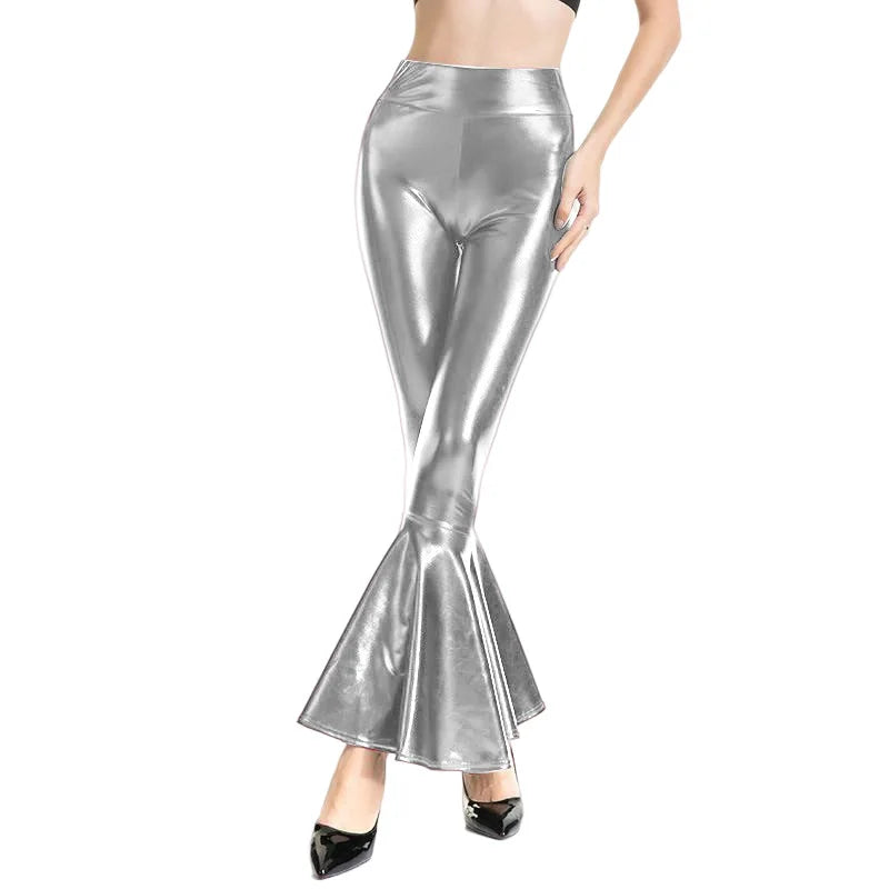 Metallic Flare Trousers | Asli