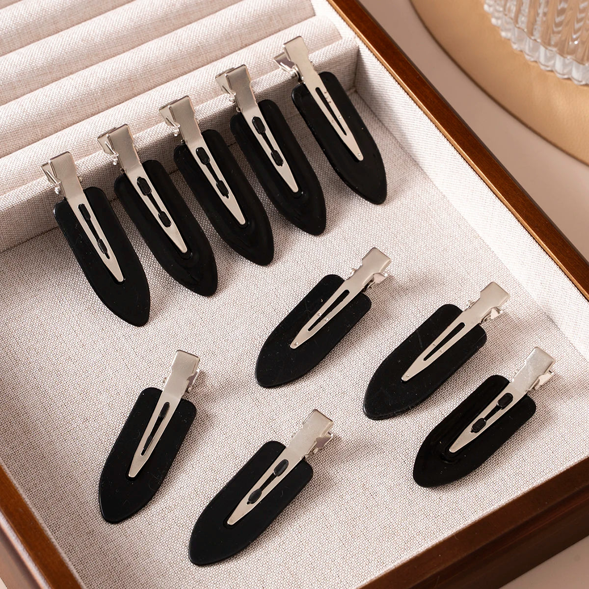 Seamless Rhinestone Hair Clips Set (10pcs) | Inspired by Hande Erçel