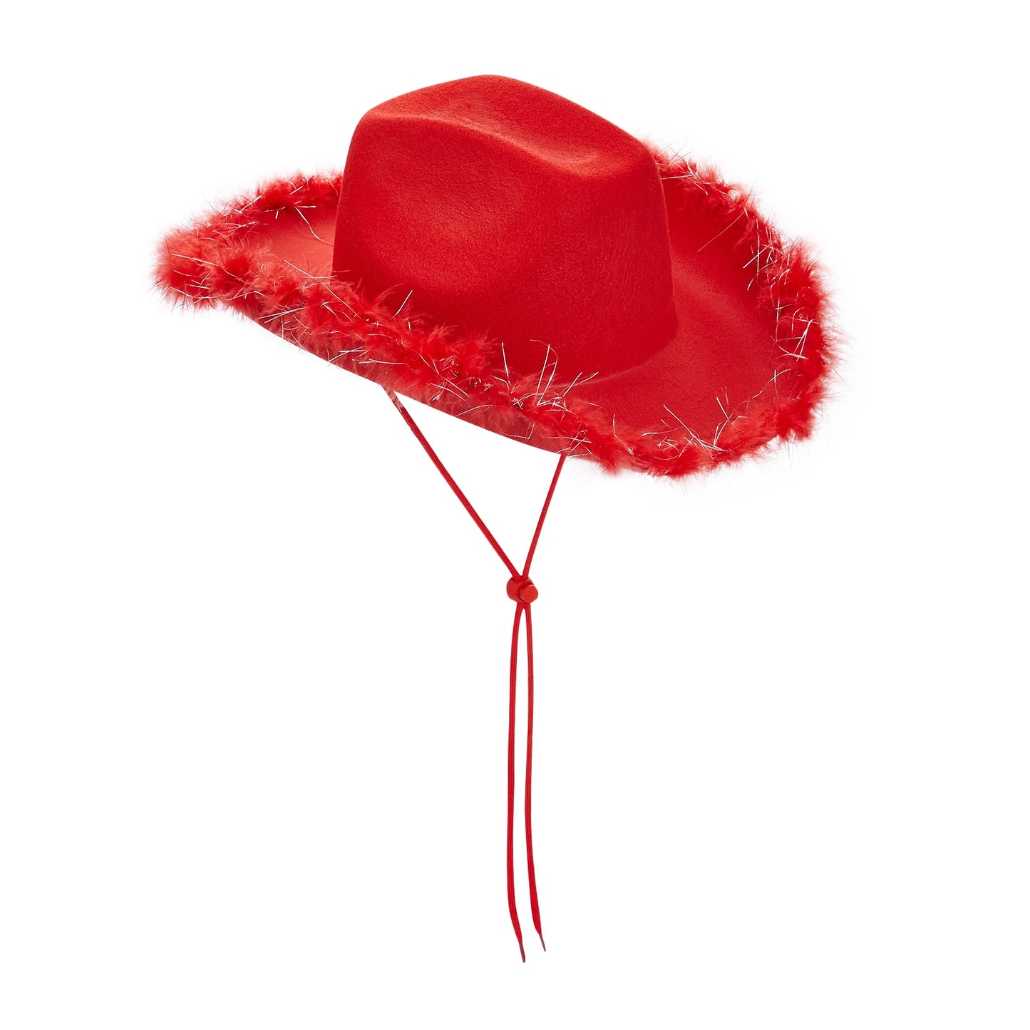 Wide Brim Furry Trim Cowboy Hat | Inspired by Zeynep Oktay