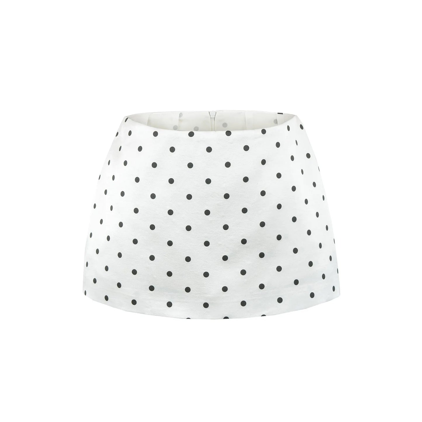 7 colors Y2K Polka Dot Print Satin Low Waist Mini Skirt With shorts lining Sexy A-line Package Hips Short Skater Party Bottom