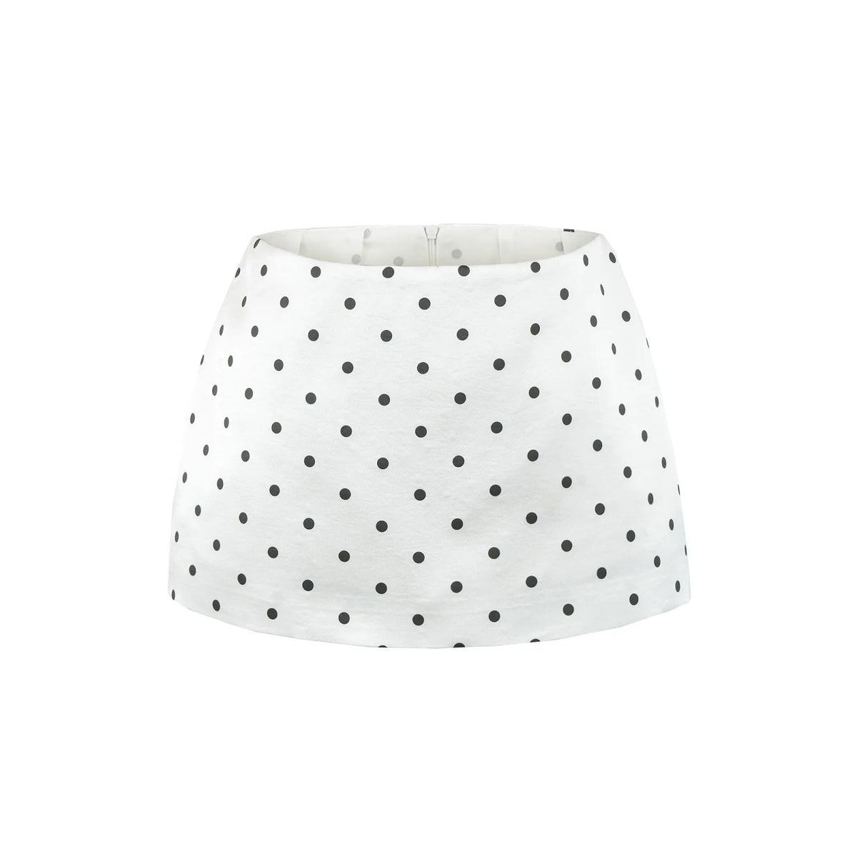 Polka Dot Satin Mini Skirt | Suzy
