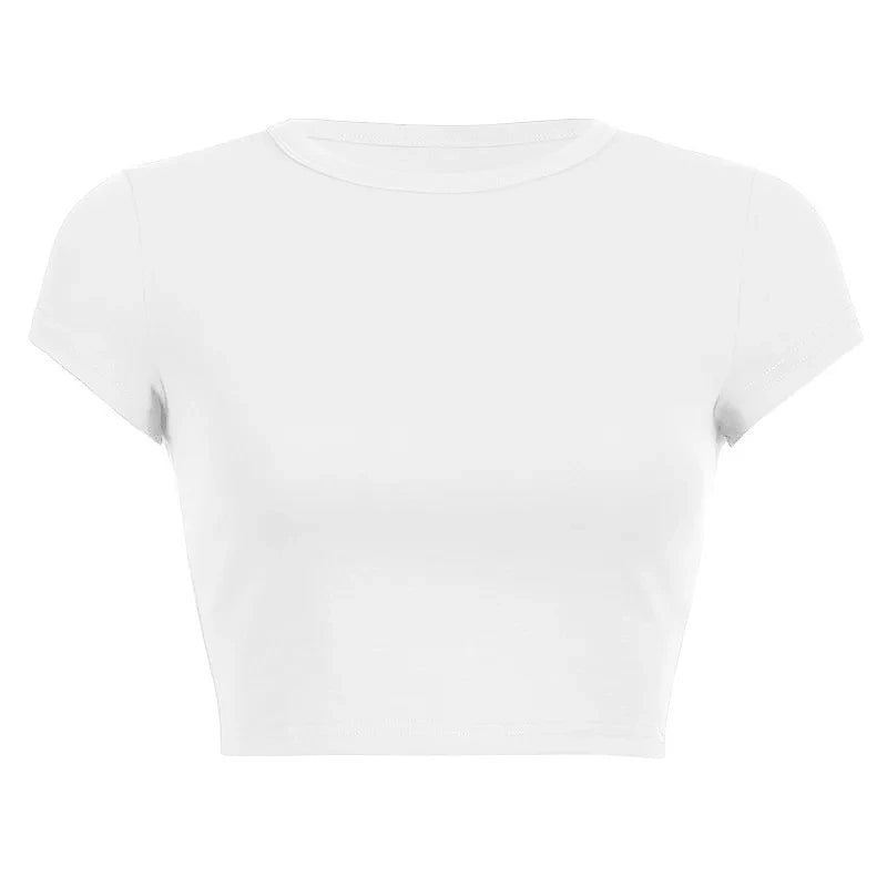Solid O-Neck Short Sleeve Cotton Tee | Inspired by Hande Erçel