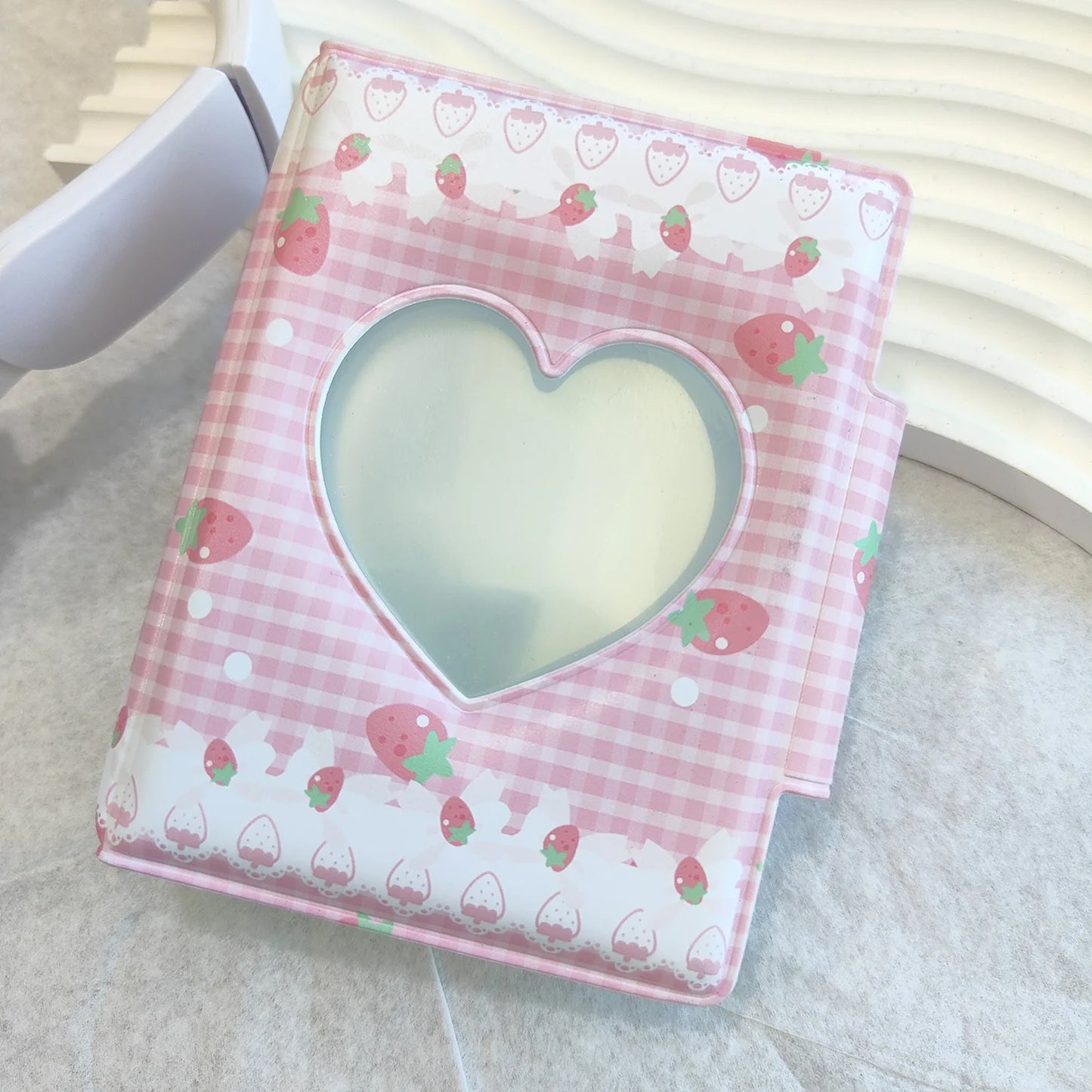 INS Cute Strawberry Card Album 3 Inch Photocard Album Kpop Idol Photo Card Book Holder Star Chasing Girl Gift