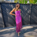 Off-the-Shoulder Slim Asymmetrical Bandage Mid-Calf Party Dress | Inspired by Beren Saat